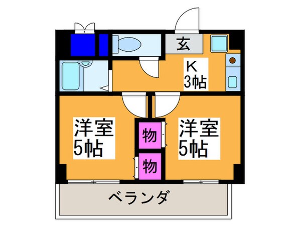 ＯＰＵＳＲＯＳＡの物件間取画像